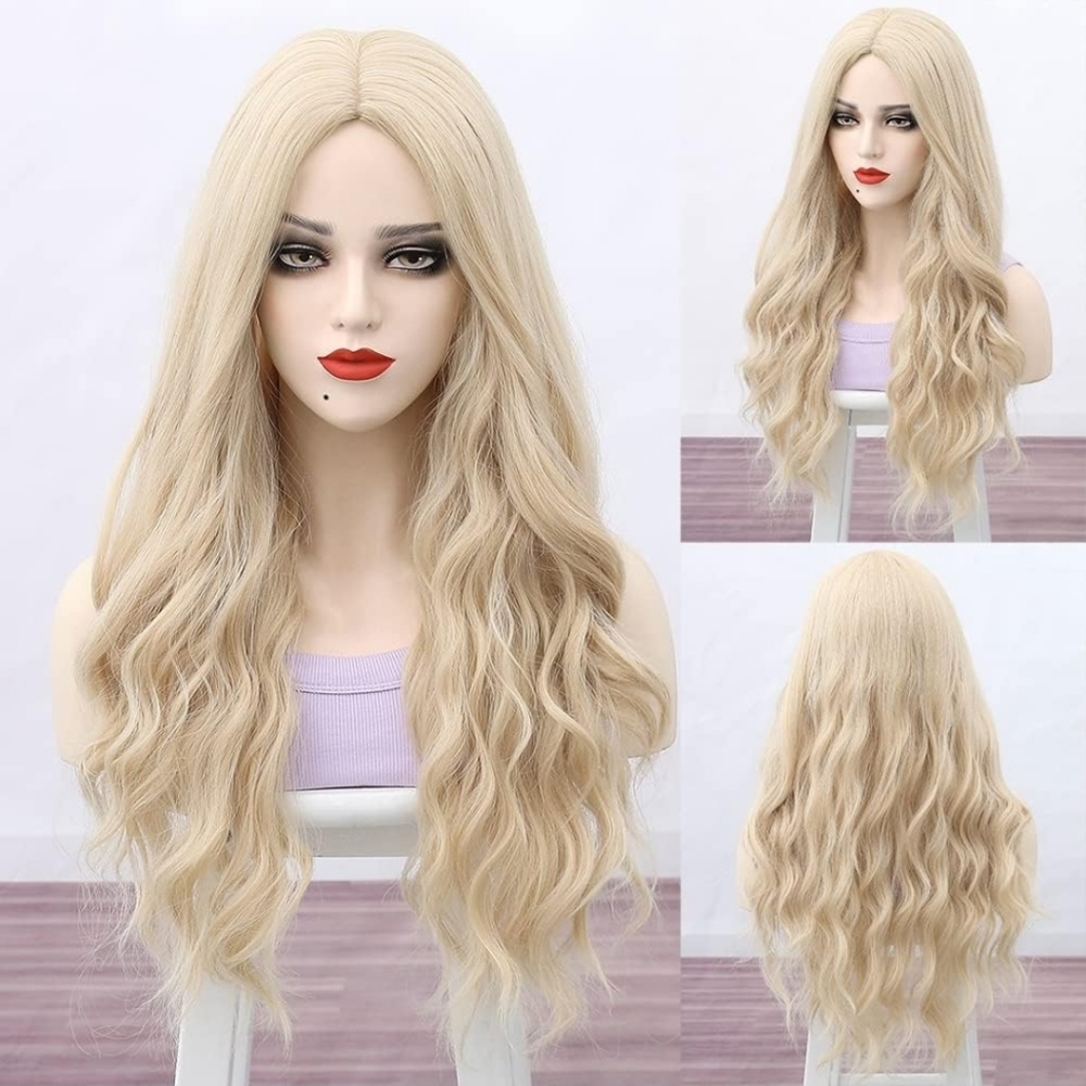 Blonde Long Wavy Witch Sarah Sanderson Inspired Wig for Hocus Pocus 2 Halloween